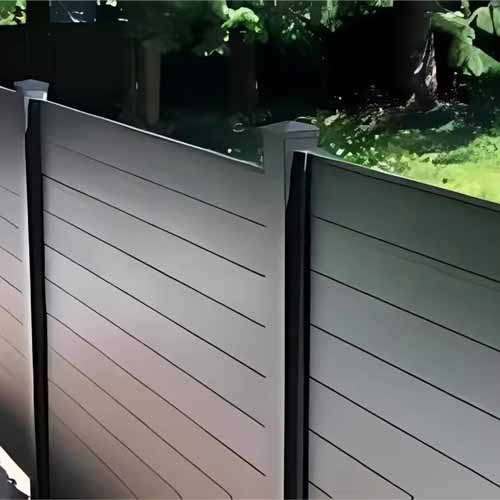 privacy aluminum balcony safety black powder coated aluminum fencing trellis gates garden outdoor fence panels